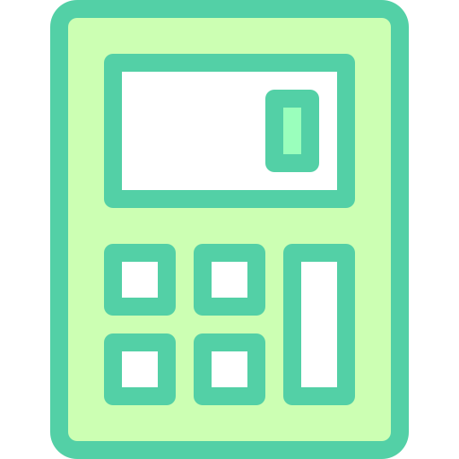 taschenrechner Detailed color Lineal color icon