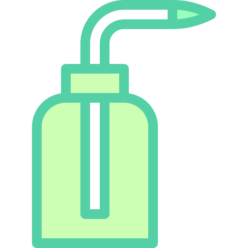 bottiglia di lavaggio Detailed color Lineal color icona
