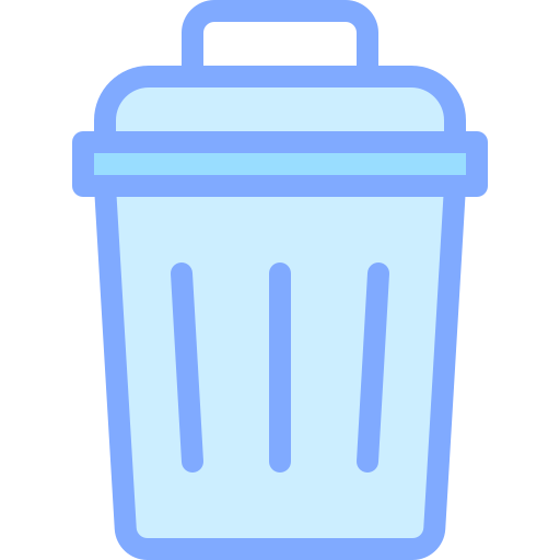 Trash Detailed color Lineal color icon