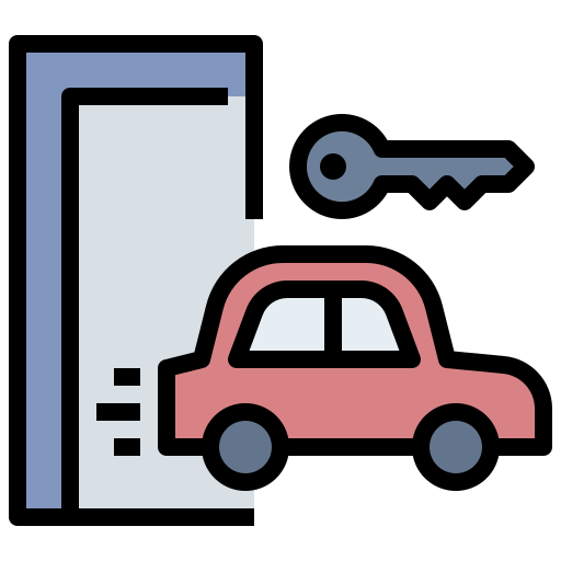 Car rent Generic Outline Color icon