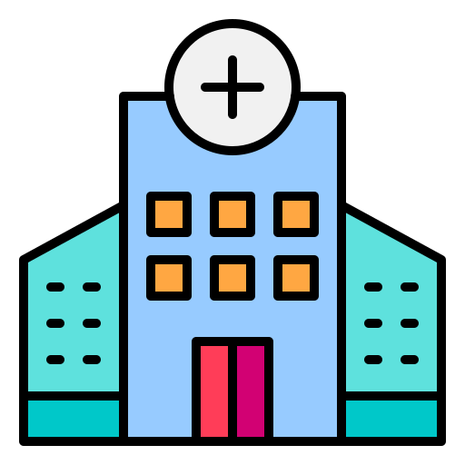 edificio del hospital Generic color lineal-color icono