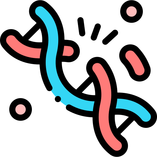 Генная мутация Detailed Rounded Lineal color иконка