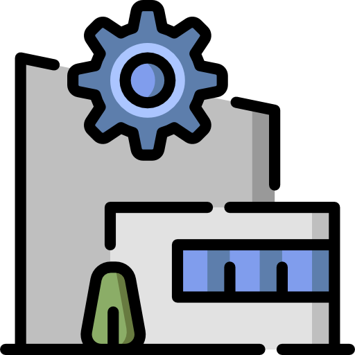 Manufacturing plant Special Lineal color icon