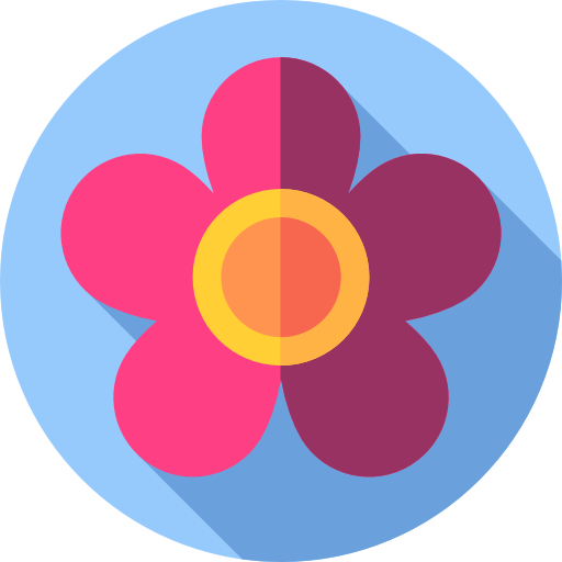 flor Flat Circular Flat icono