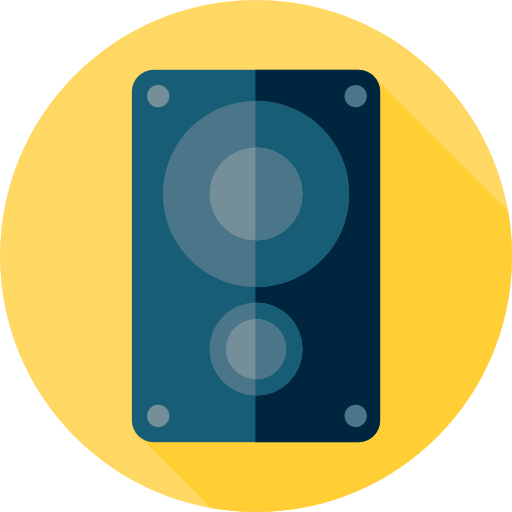 스피커 Flat Circular Flat icon