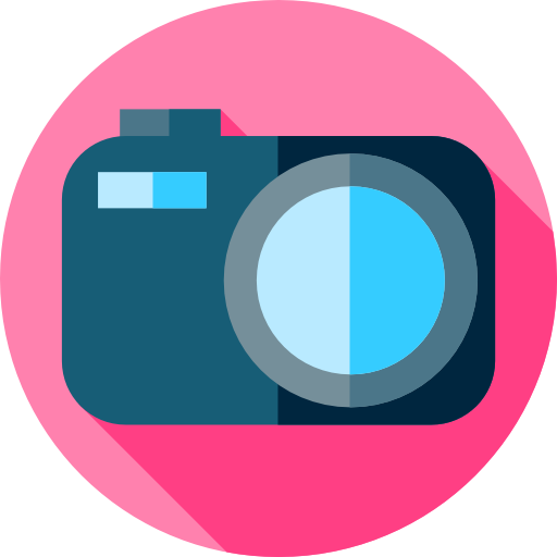 Camera Flat Circular Flat icon