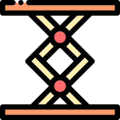 リフト Detailed Rounded Lineal color icon