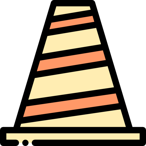 円錐 Detailed Rounded Lineal color icon