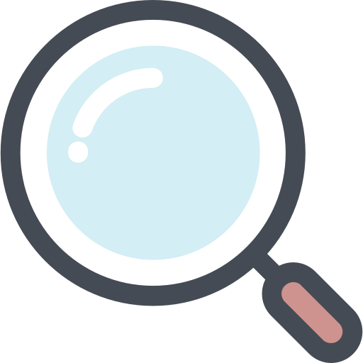 Magnifying glass Sergei Kokota Lineal Color icon