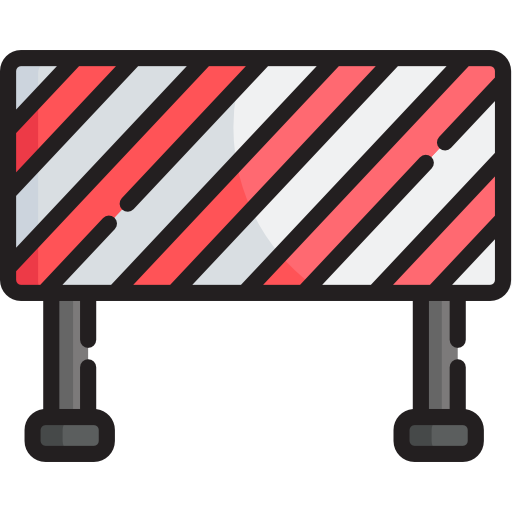 barreira rodoviária Special Lineal color Ícone