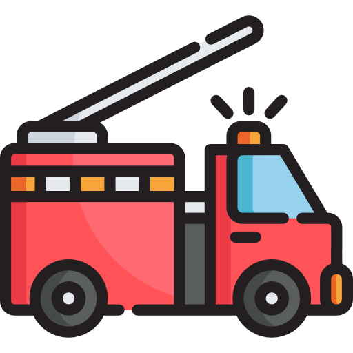 Fire truck Special Lineal color icon