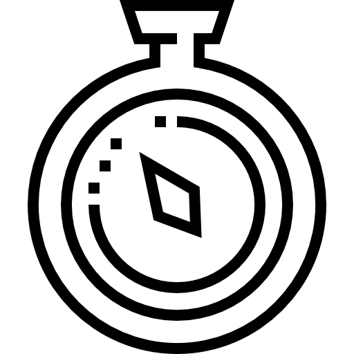 kompas Detailed Straight Lineal ikona
