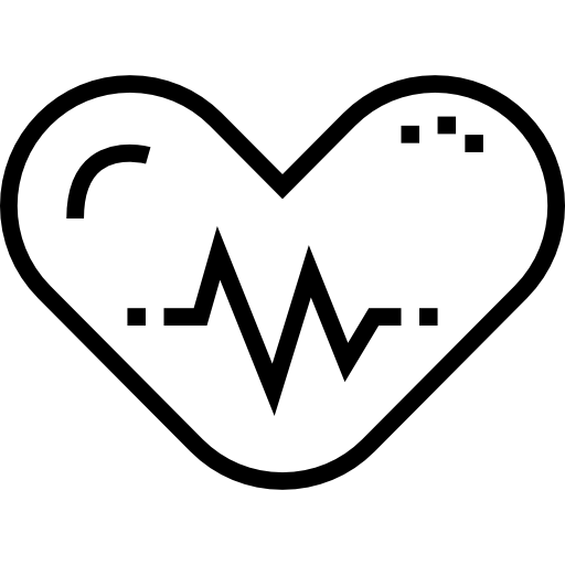 心臓 Detailed Straight Lineal icon