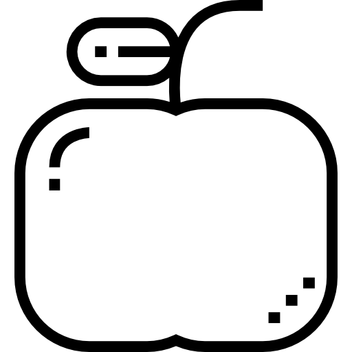jabłko Detailed Straight Lineal ikona