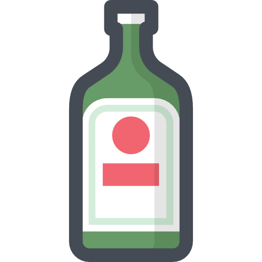 Alcohol Sergei Kokota Lineal Color icon