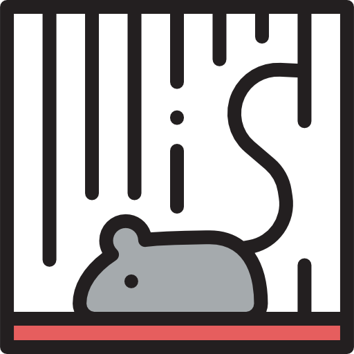 생쥐 Detailed Rounded Lineal color icon