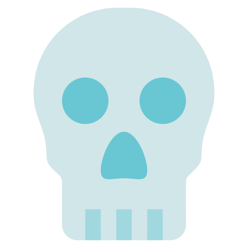 schedel Generic Blue icoon