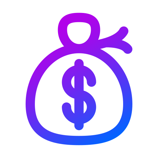 Money sack Generic Gradient icon