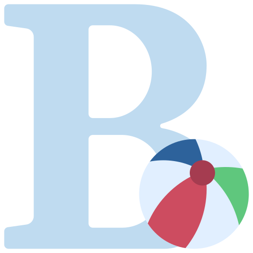 Letter b Juicy Fish Flat icon