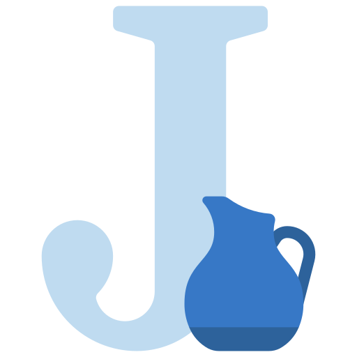 Letter j Juicy Fish Flat icon