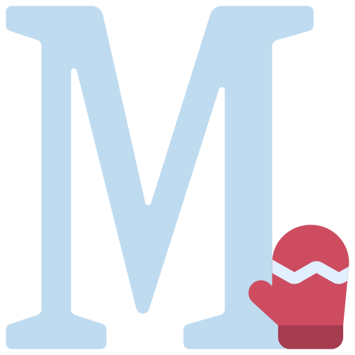 Letter m Juicy Fish Flat icon
