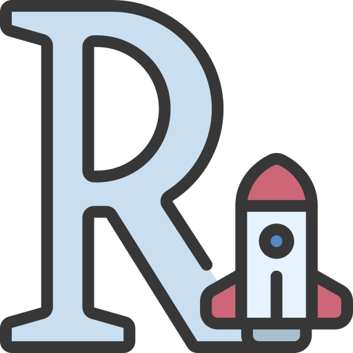 Letter r Juicy Fish Soft-fill icon