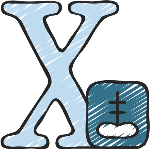 Letter x Juicy Fish Sketchy icon