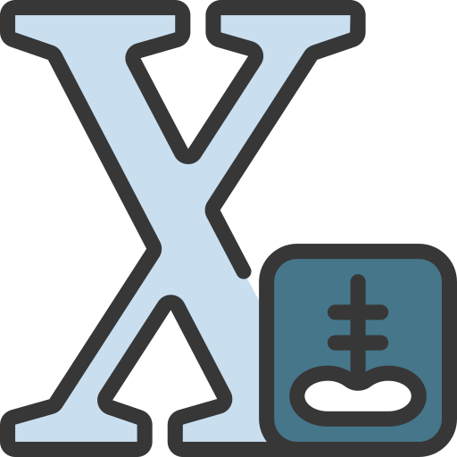 Letter x Juicy Fish Soft-fill icon
