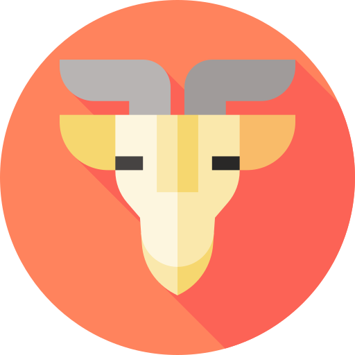 Goat Flat Circular Flat icon