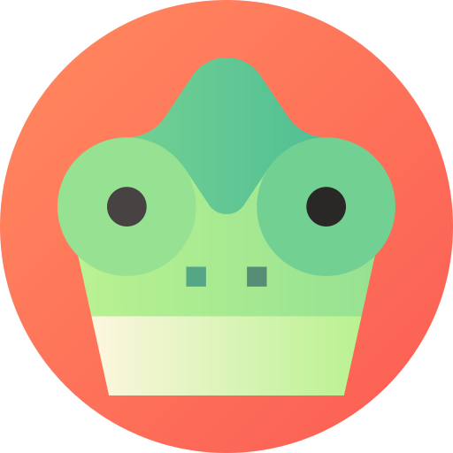 Chameleon Flat Circular Gradient icon