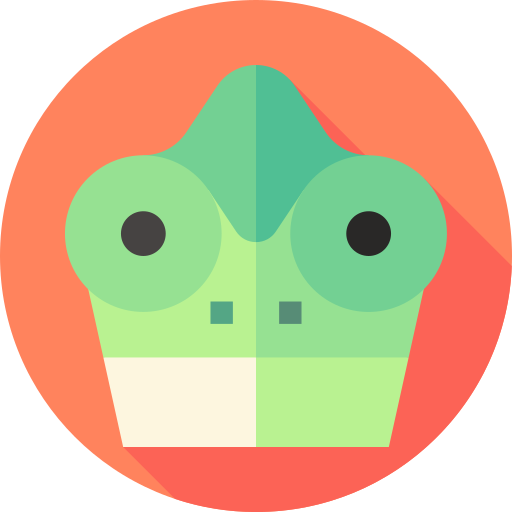 Chameleon Flat Circular Flat icon