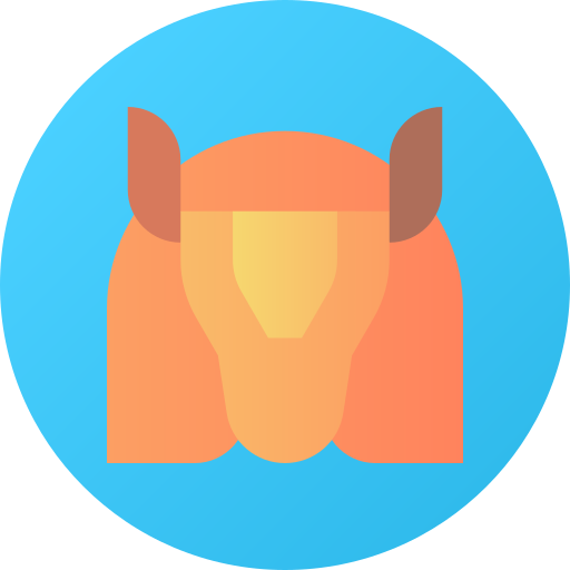 Armadillo Flat Circular Gradient icon