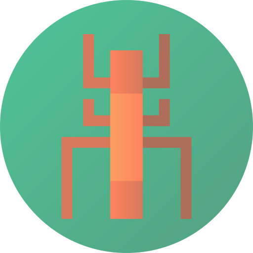 Stick bug Flat Circular Gradient icon
