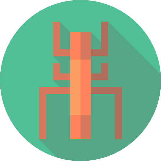 Stick bug Flat Circular Flat icon