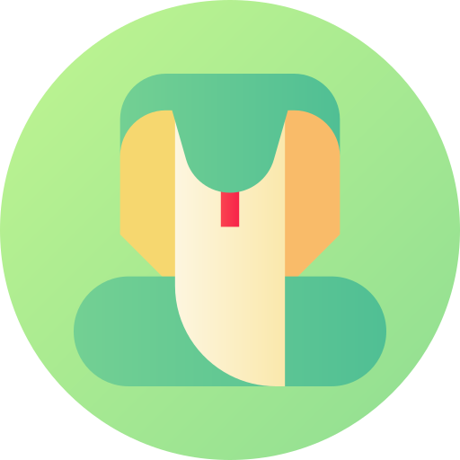 코브라 Flat Circular Gradient icon