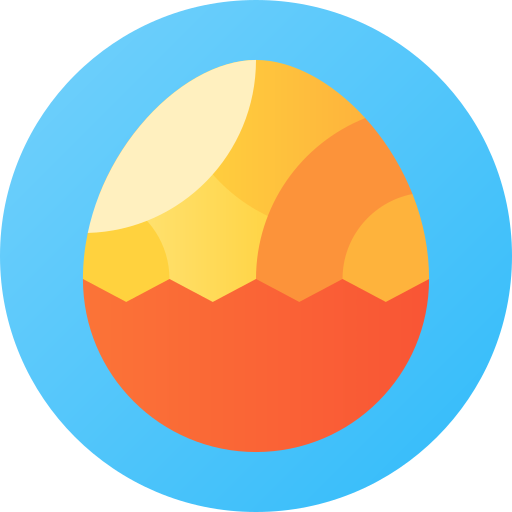 Чайное яйцо Flat Circular Gradient иконка