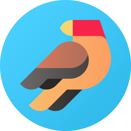 singvogel Flat Circular Gradient icon