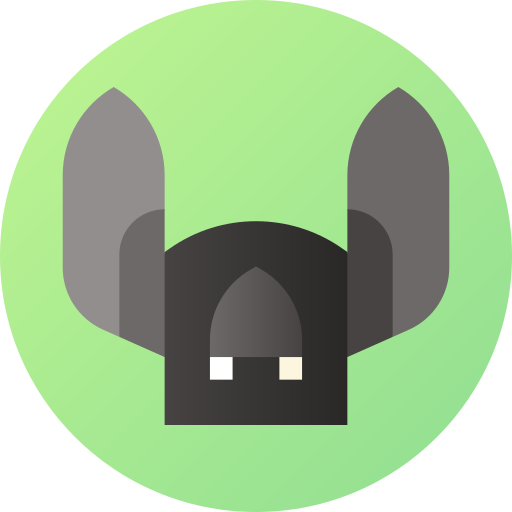 Bat Flat Circular Gradient icon