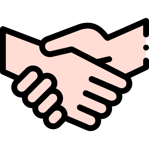 Shake hands Detailed Rounded Lineal color icon