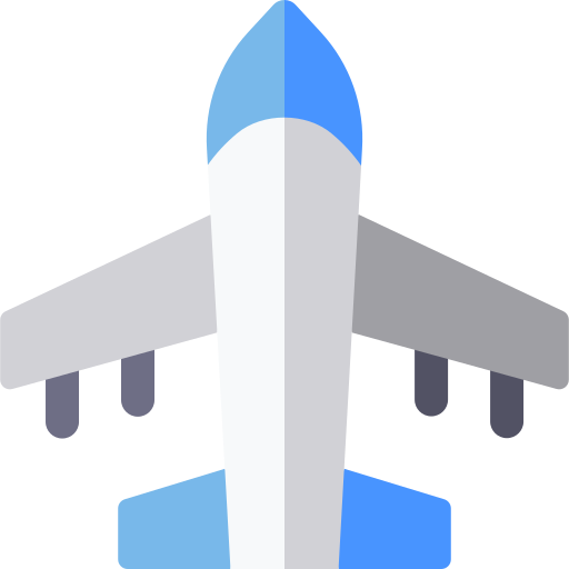 samolot Basic Rounded Flat ikona