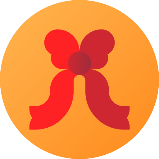 Bow Flat Circular Gradient icon