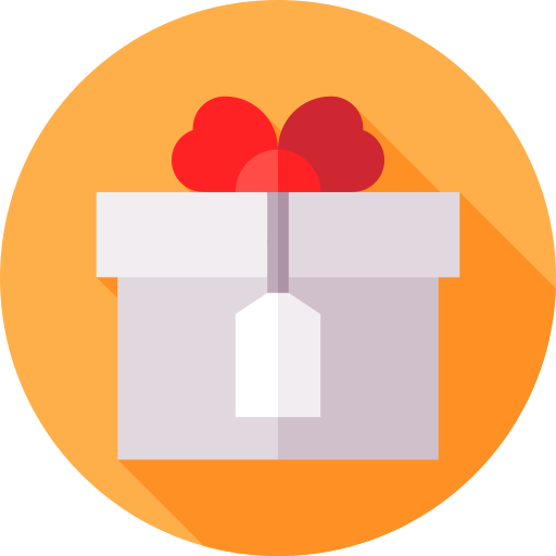 Gift Flat Circular Flat icon