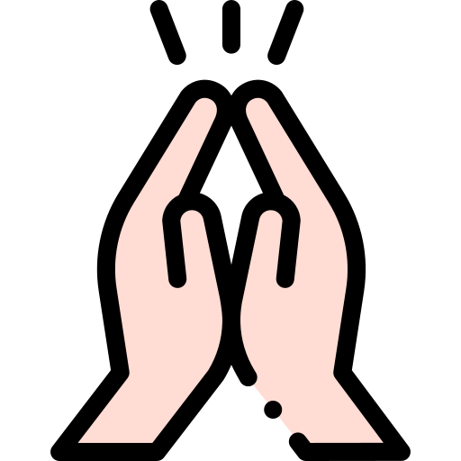 Praying Detailed Rounded Lineal color icon