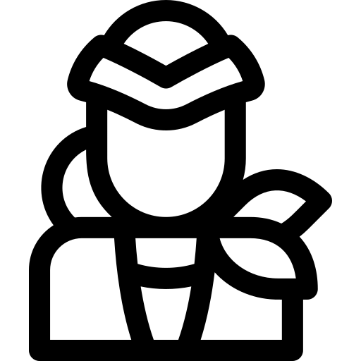 flugbegleiterin Basic Rounded Lineal icon