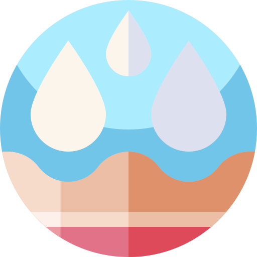 hidratante Geometric Flat Circular Flat icono