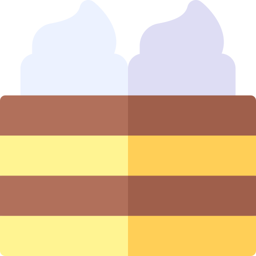 tiramisu Basic Rounded Flat icono