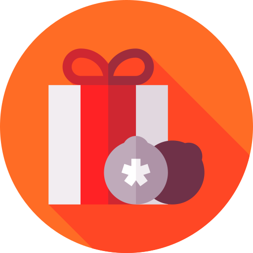 Gift Flat Circular Flat icon