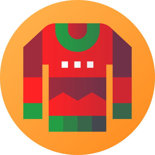 セーター Flat Circular Gradient icon