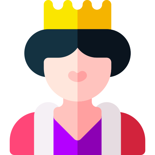 Queen Basic Rounded Flat icon