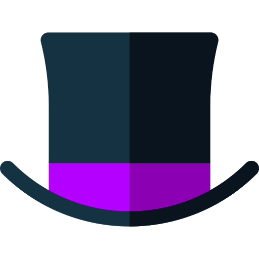 hoge hoed Basic Rounded Flat icoon